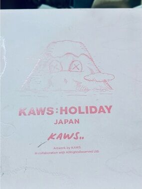 KAWS Holiday Japan Pink Logo Art Print